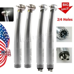 1-10 NSK Style Dental High Speed LED E-generator Turbine Handpiece 2/4-Hole