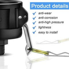 10PC 275 330 Gallon IBC Tote Water Tank Drain Adapter 2″Cam Lock for Garden Hose