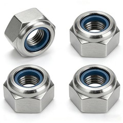 20 Pcs M12 Nylon Insert Lock Nuts, Metric Hex Nylock Nuts, Silver Self‑Lockin…