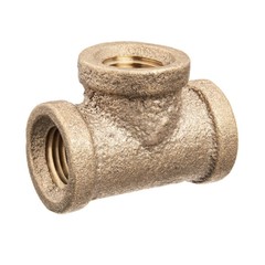 GRAINGER APPROVED ZUSA-PF-10453 Tee, Brass, 3/4 in Pipe Size,Female BSPT 60VR54