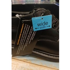 DieHard Men’s Black Oxford Work Shoes Wide Lace Up Safety Uniform Dress NEW