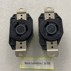 LEVITON 2-P, 3-W SINGLE LOCK RECEPTACLE 2330 20A-277V AC/VCA L7-20 (7 new + 2)