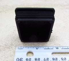 QTY 4 Black 1-3/4″ Inch, 14-20 Gauge Square Tube End Cap Plastic Insert Plugs