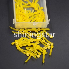 400 Pcs Dental Disposable Plastic Wedge With Holes All 4 Sizes Wave Poly-Wedge