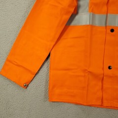 New FR Welding Jacket Small Reflective Stripes Flame Resistant 30″ Weldlite