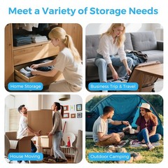 Vacuum Seal Bags for Clothing Travel, 12 Pack Vacuum Storage Bags for Clothes…