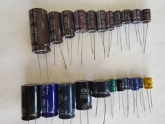 20pcs Electrolitic Aluminum Capacitors 10uF to 3300uf Various values