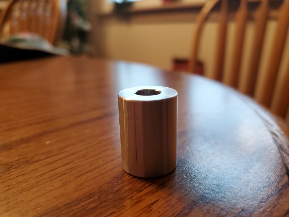 2 pieces Aluminum Spacer, 7/16 ID, 7/8 OD, 2 INCHES LONG