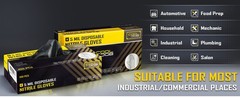 COOLJOB 5 Mil Disposable Nitrile Gloves Heavy Duty Gloves 100pic/box S-XL Size