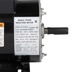 3 HP 3450 RPM SPL Electric Motor Compressor Duty 56 Frame 1 Phase 115/230V New