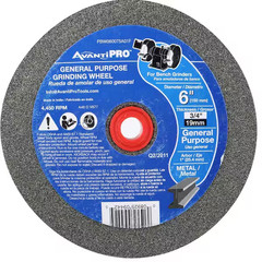 NEW Bench Grinding Wheel 6in x 3/4in x 1in for Grinding and Shaping Metal