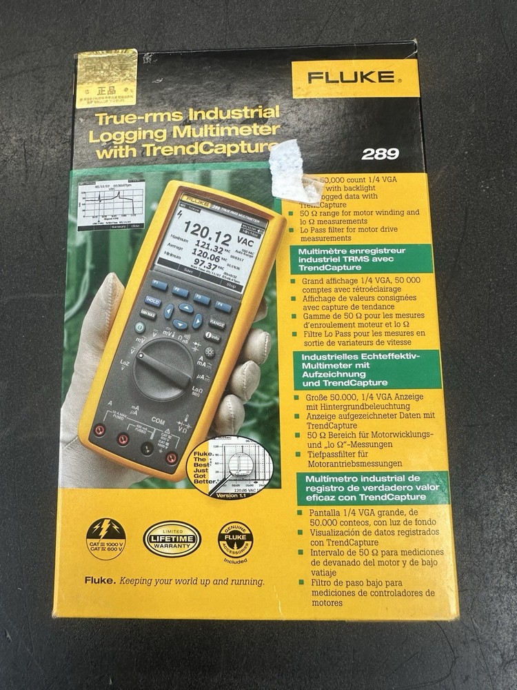 Fluke 289 True-rms Industrial Logging Multimeter with TrendCapture NEW
