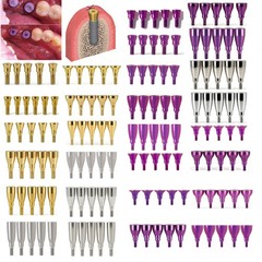 US 5P/k Dental Healing Abutment & Closure Cap Fit Nobel Straumann Hiossen Osstem