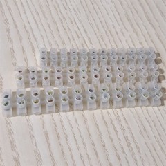 1-10pcs Terminal Block Dual Row 12-Position Screw Barrier Strip Wire Connectors