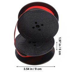 Nylon Typewriter Ribbon Set Easy to Install and Replace Red and Black Ink