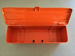 New Orange Metal Tool Box for Kioti, Kubota, Allis Chalmers, Tractor 5A3OR