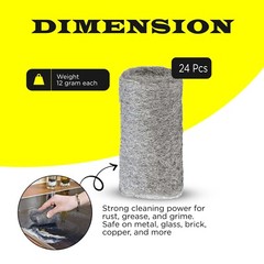 Steel wool 48 pcs grade 0000 finest furniture cleaning mice control SIMBASTEEL