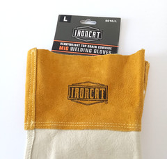 Ironcat Tig Welding Gloves, Kidskin Leather Palm, Size Large 1 Pair