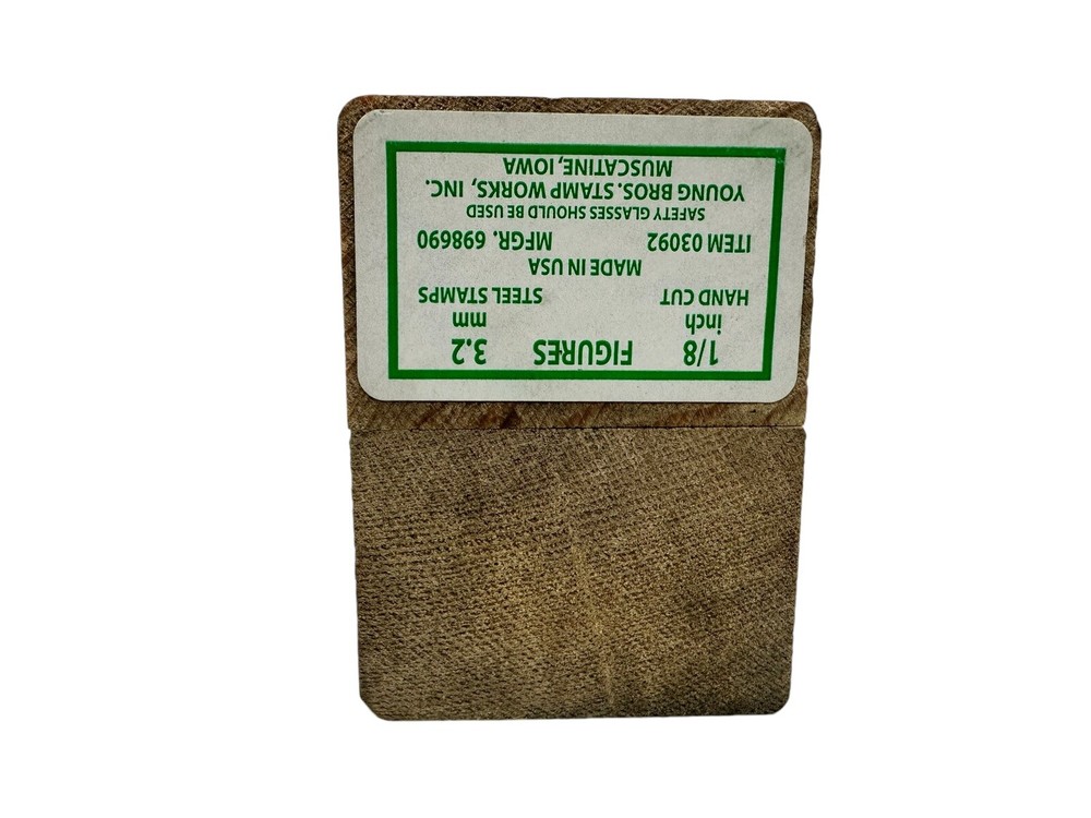 Young Brothers Stamps Reversed Heavy Duty 1/8″ Figures hand stamps
