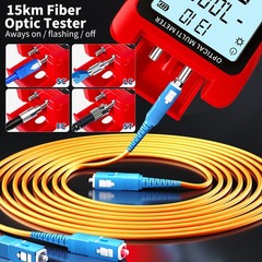 Rechargeable 5-in-1 Fiber Optic Cable Tester OPM VFL RJ45 SC/FC/ST LC