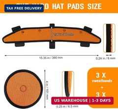 Hard Hat Top Pads and Sweatbands for Safety Helmet, Washable Hard Hat Cooling Li