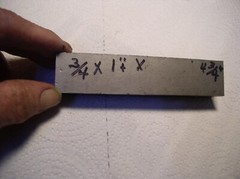 3/4″ TITANIUM FLAT STOCK1 PC..3/4″+ X 1″ +X 4 3/4″+ CERTIFIED 6AL-4VELI GRADE 23