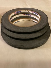 Tape Logic Masking Tape~ 4.9 Mil 1/4″ x 60 yds~Black #T931003B~3 pack
