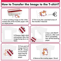 Koala Printable Inkjet Heat Transfer Paper Iron-on for Light T-shirt 25 Sheets