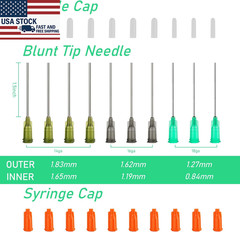 10ml Glue Applicator Syringe with 14G/16G/18G Blunt Tips – For Ink, Epoxy, Craft