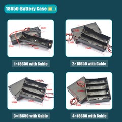 Batteries Box Case Storage With Wire Switch 1 ~ 8 x AA/AAA/18650 Battery Holder