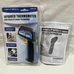 Cen-Tech Infrared Thermometer with Class II Laser Targeting – Item #61894