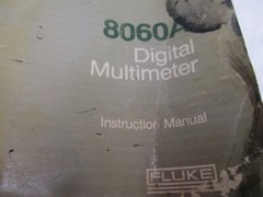 Fluke 8060A 4.5 Digit True RMS Multimeter With Leads Manual Works Fine Used