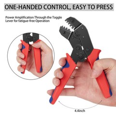 SN-58B Ratchet Crimping Tool 0.25-1.5mm² Terminal Connectors Wire Crimper Plier