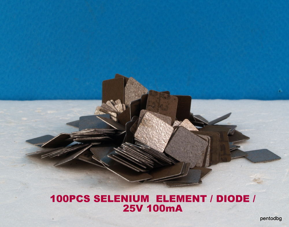 100 PCS SELENIUM DIODE HALF WAVE RECTIFIERS 25V 100mA VERI RARE