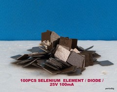 100 PCS SELENIUM DIODE HALF WAVE RECTIFIERS 25V 100mA VERI RARE