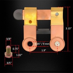 Ampper Side Post Battery Disconnect Switch 12V 24V, Post, Knife Blade