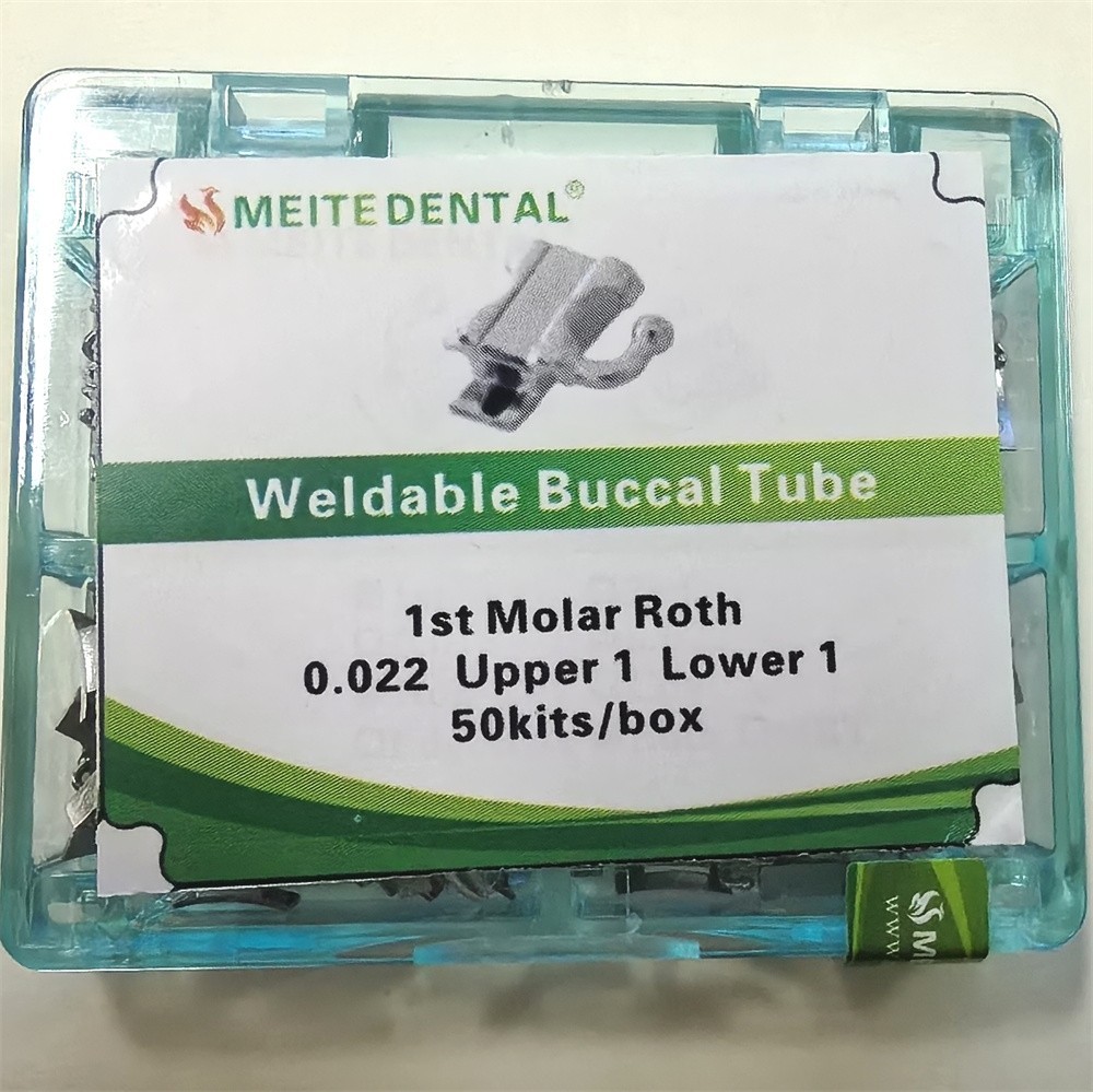 50Kits Dental Orthodontic Buccal tube Weldable Roth/MBT 0.022″ U1 L1 1st Tubes