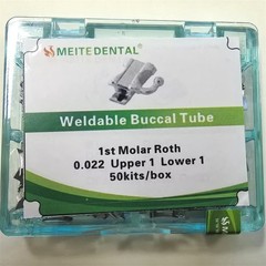 5Boxes Dental Orthodontic Buccal tube Weldable Roth/MBT 0.022″ U1 L1 1st Tubes