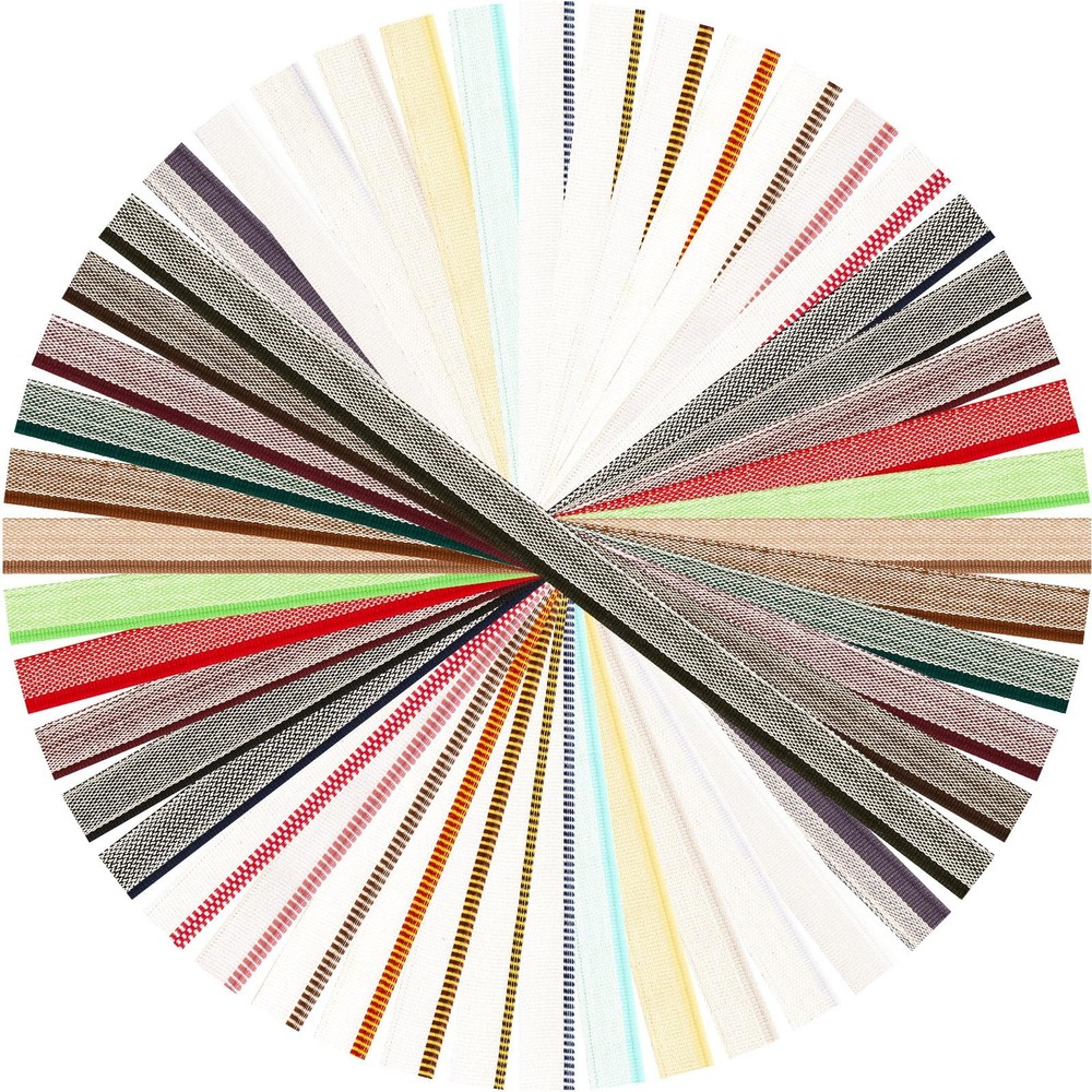 24 Pcs Book Binding Headbands 11.8 Inches Long 0.5 Inch Wide Cotton Book End