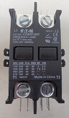 Eaton C25BNF240T Definite Purpose Contactor 40A 2-Pole, 24VAC Coil New Open Box