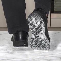 HISEA Men Non Slip Food Service Shoes Water Resistant Chef Health Care Work Shoe