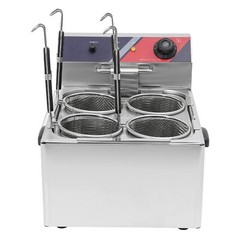 Commercial Pasta Cookers Electric Noodle Cooking Machine w/ 4* Strainer Baskets