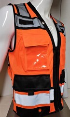 Surveyor Two Tone Safety Vest ANSI/ ISEA 107-2015 Approved (Small to 5XL)