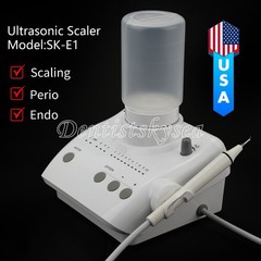 SKYSEA Dental Portable Ultrasonic Piezo Scaler 2*Bottles Tips Fit EMS Handpiece