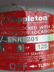 Appleton ENR5201 Receptacle 2p 3w 20a Amp 125v-ac