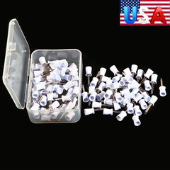 100pcs Dental Tooth Prophy Polishing Cups Latch Type Rubber Polish Polisher US