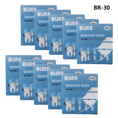 20 packs Dental Diamond Burs Ball Round FG 1.6mm BR-30 Fit High Speed Handpiece