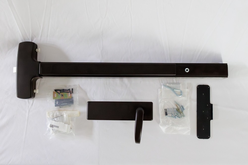 Falcon Allegion 25-R-L_Be Rim Exit Device with Passage Lever