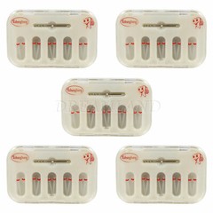 5 packs Dental Fiber Post Quartz Screw Teeth Red Yellow colour Resin posts