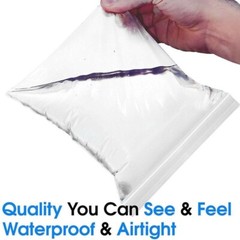 Grip Seal Bags Self Resealable Grip Poly Plastic Clear Zip Lock MIX 2 Mil 2ML